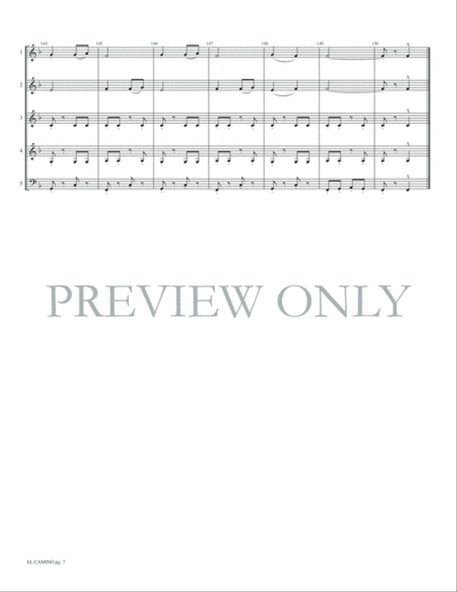 El Camino Woodwind Ensemble scores gallery preview page 9