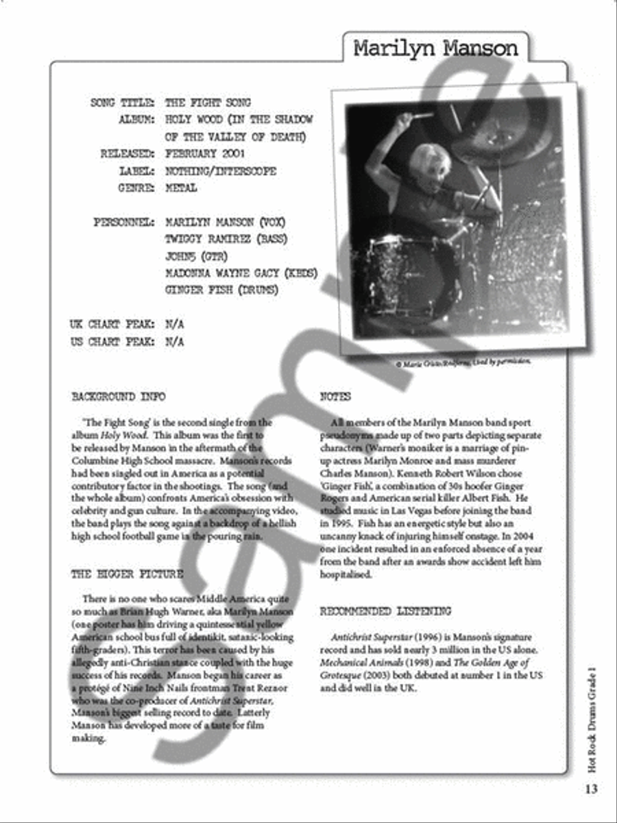 Rockschool Drums: Hot Rock Grade One Drums scores gallery preview page 4