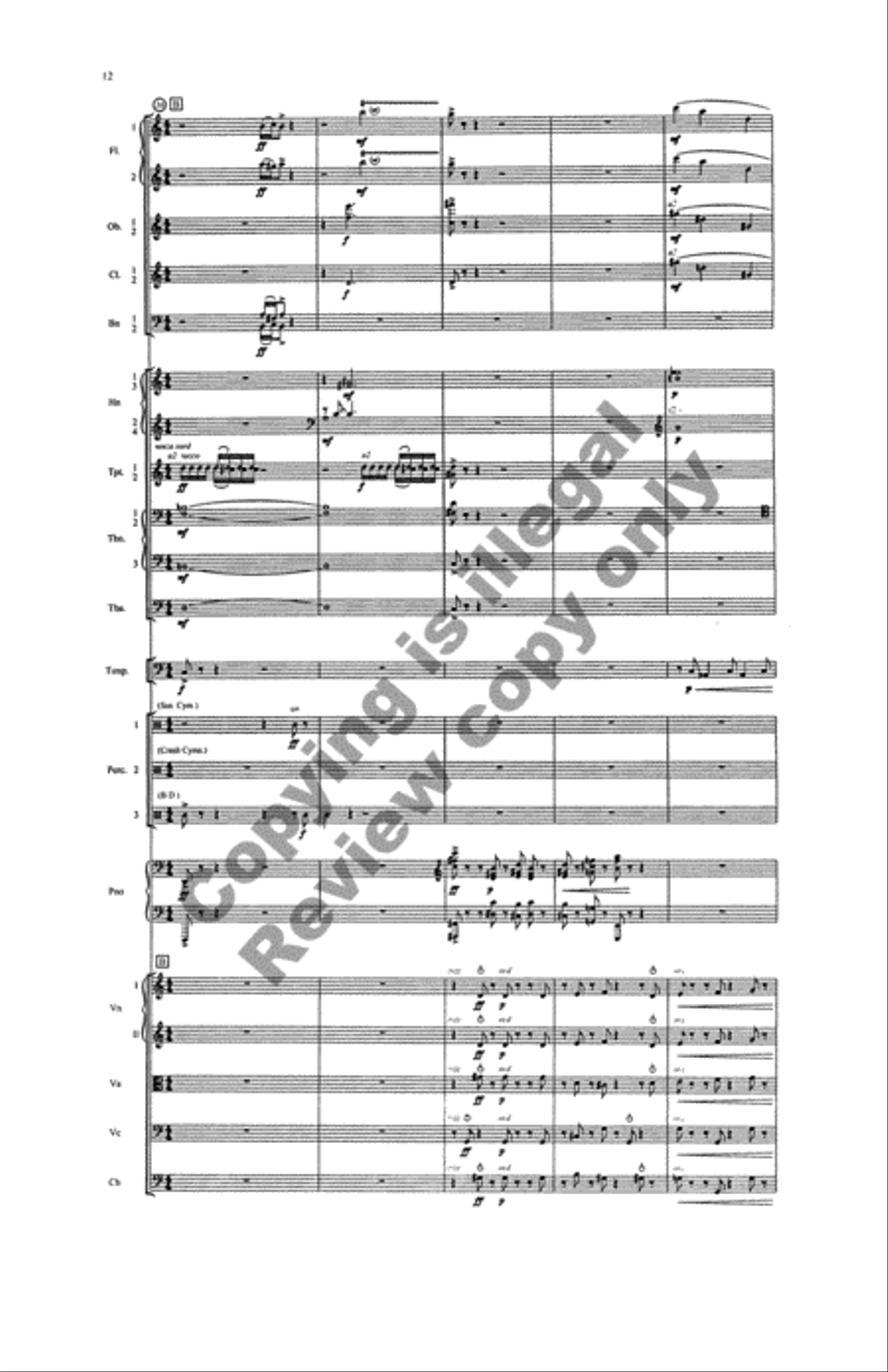 Overture: Parachute Dancing Full Orchestra scores gallery preview page 11