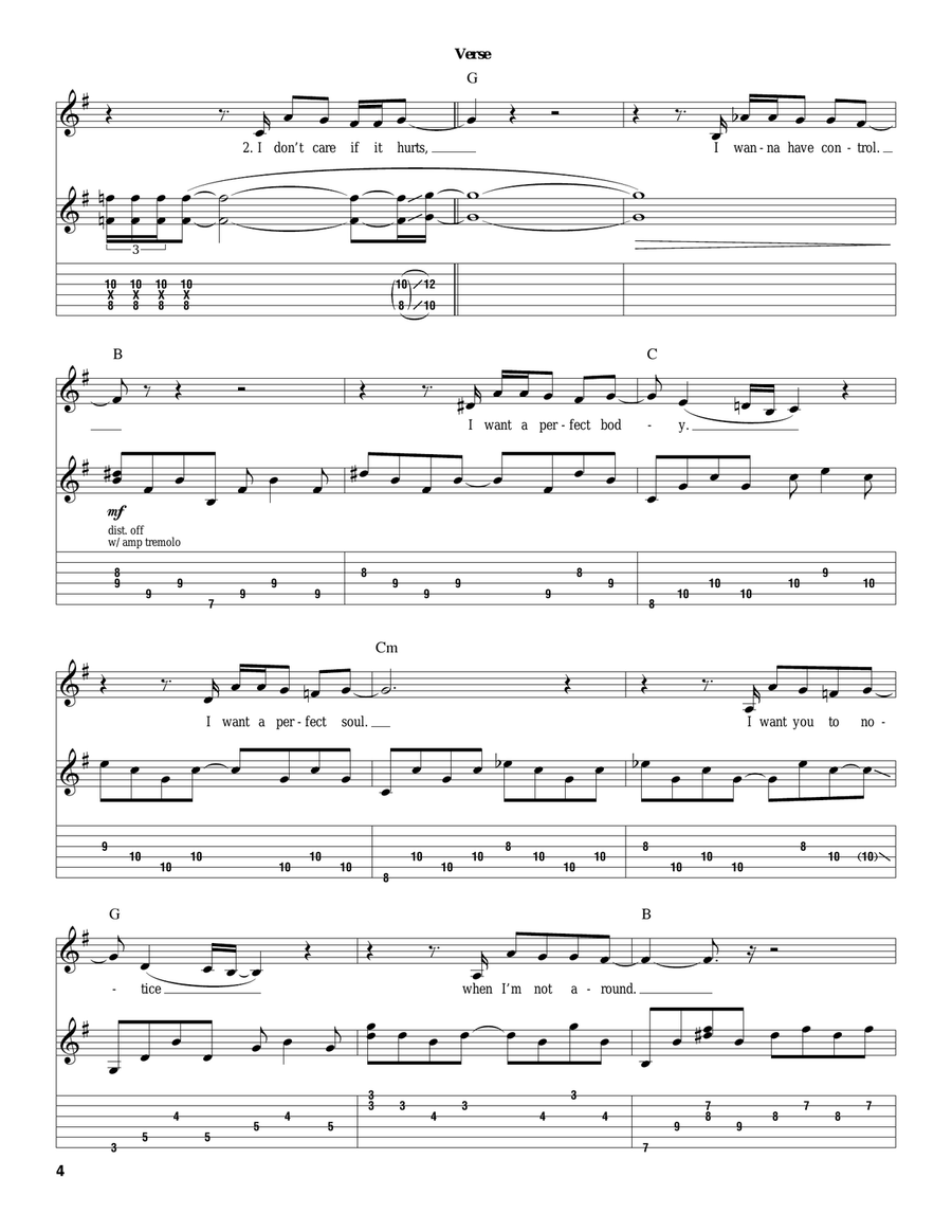 Creep Creep Acoustic Guitar scores gallery preview page 4