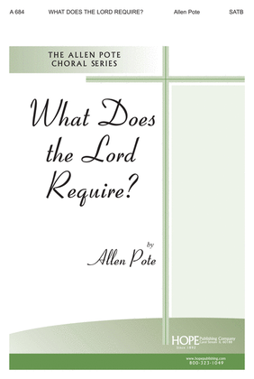 Book cover for What Does the Lord Require?