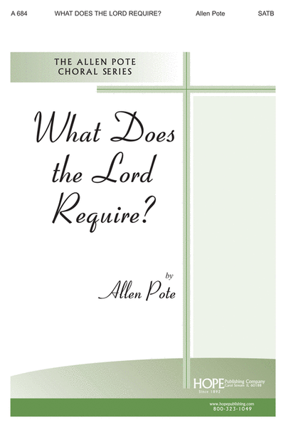 What Does the Lord Require? image number null