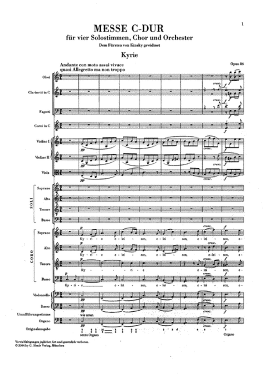 Mass C Major Op. 86