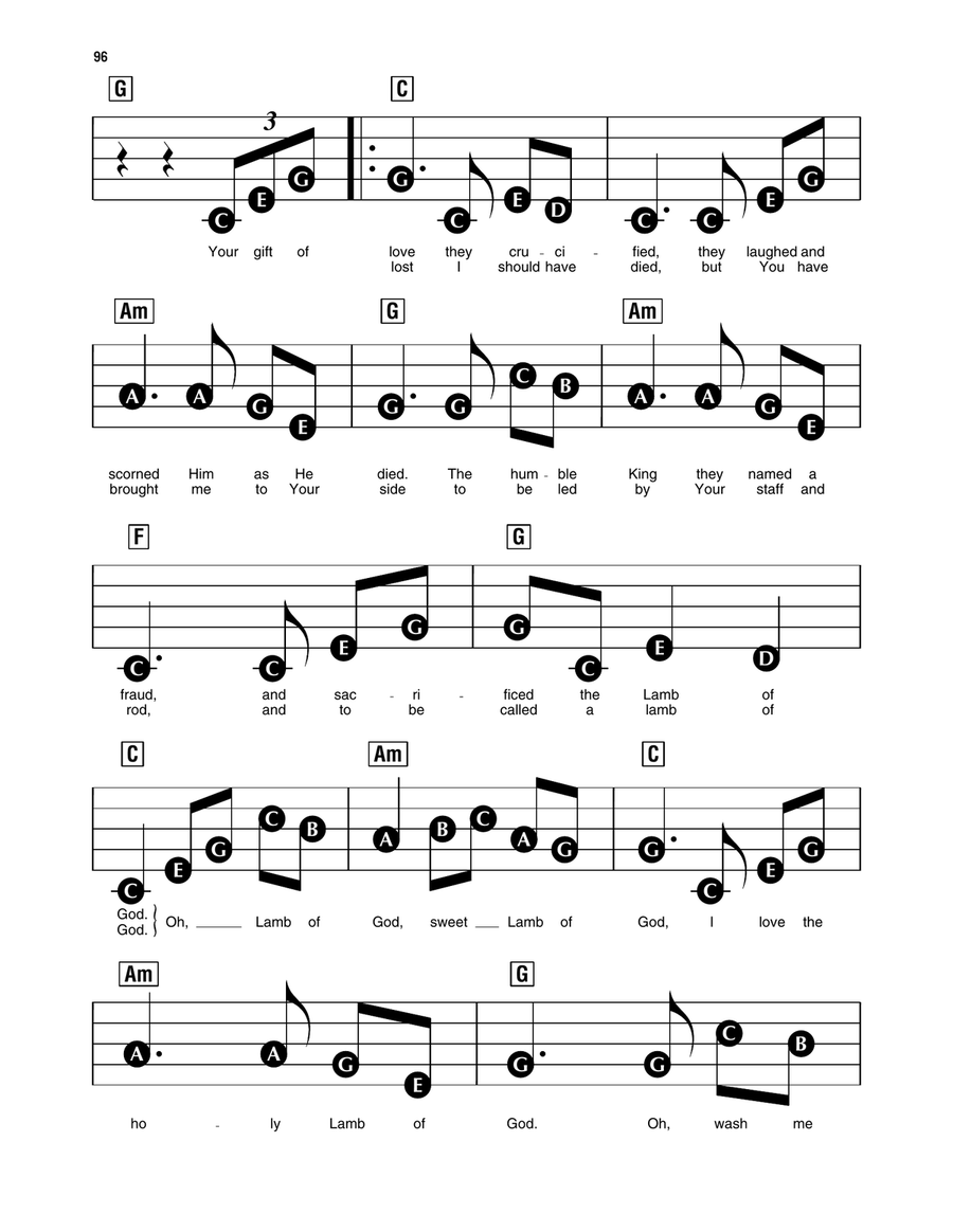 Lamb Of God Lamb Of God Electronic Keyboard scores gallery preview page 2