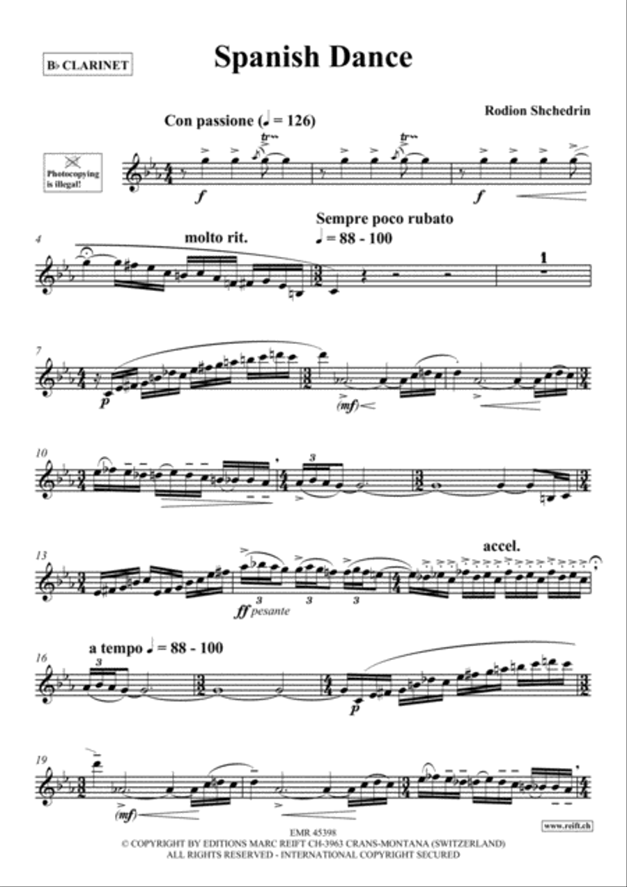 Spanish Dance Spanish Dance Clarinet Solo scores gallery preview page 2