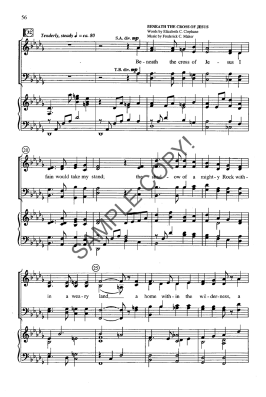 Shadow of the Cross 4-Part scores gallery preview page 42