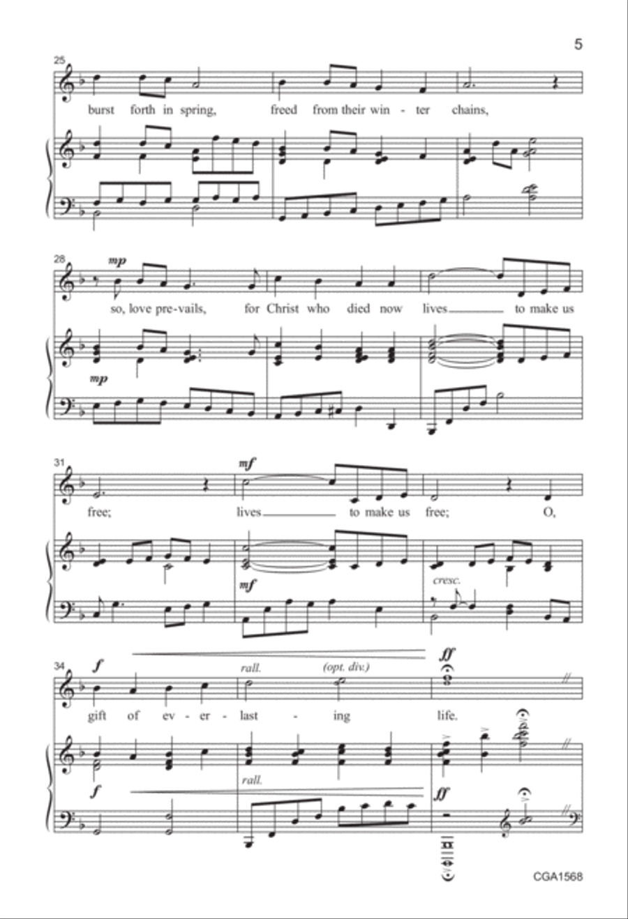Love Was Made a Lily Bright Unison Choir scores gallery preview page 4