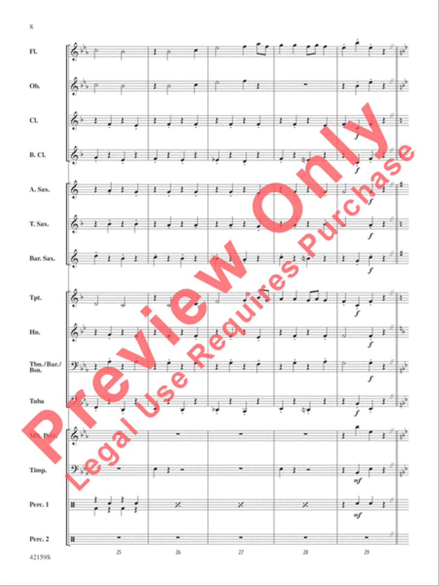 Two, by George Two, by George Concert Band scores gallery preview page 9