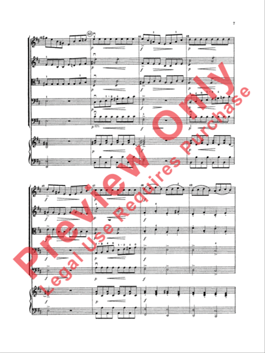 Concerto in D Major String Orchestra scores gallery preview page 8