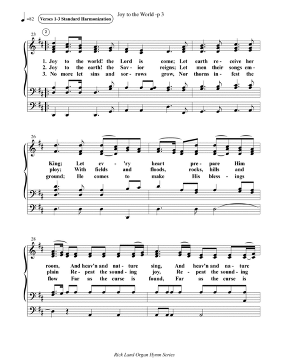 Joy to the World - Christmas Hymn Harmonization for Organ image number null