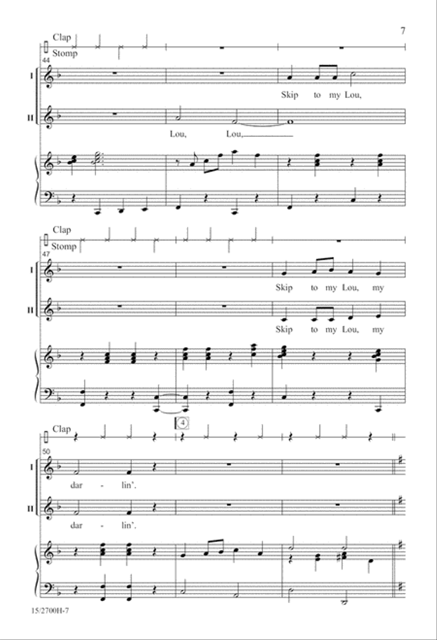 Skip! Skip! Shoo, Fly, Shoo! 2-Part scores gallery preview page 8