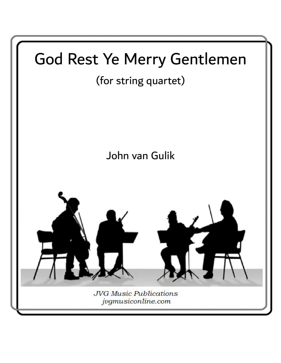 God Rest Ye Merry Gentlemen - String Quartet image number null