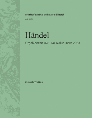 Organ Concerto (No. 14) in A major HWV 296A