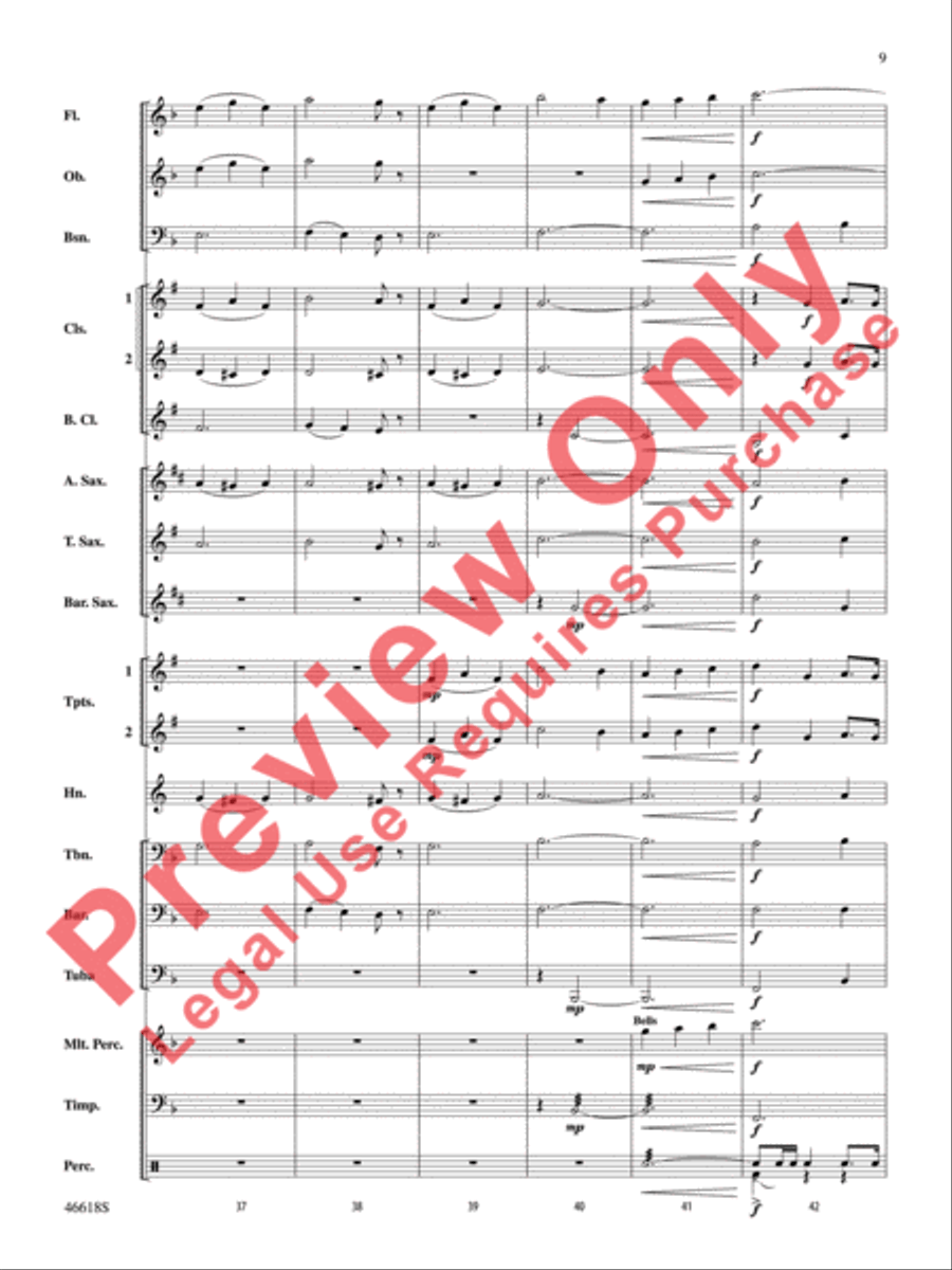 A Ralph Vaughan Williams Portrait Concert Band scores gallery preview page 10