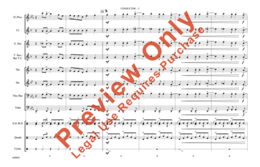 Mercy, Mercy, Mercy Marching Band scores gallery preview page 4