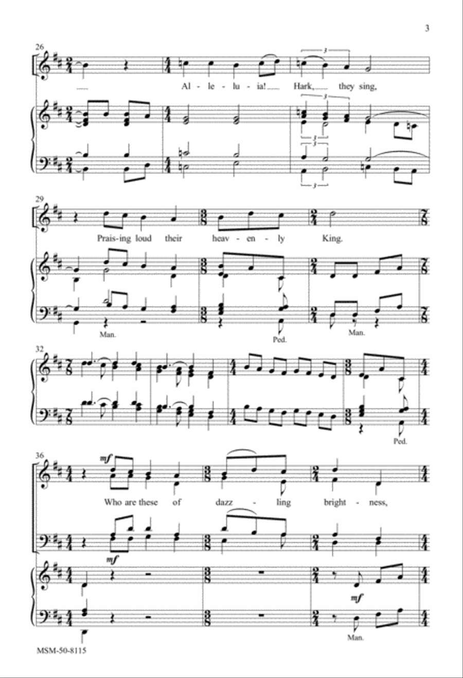 Who Are These Like Stars Appearing 4-Part scores gallery preview page 4