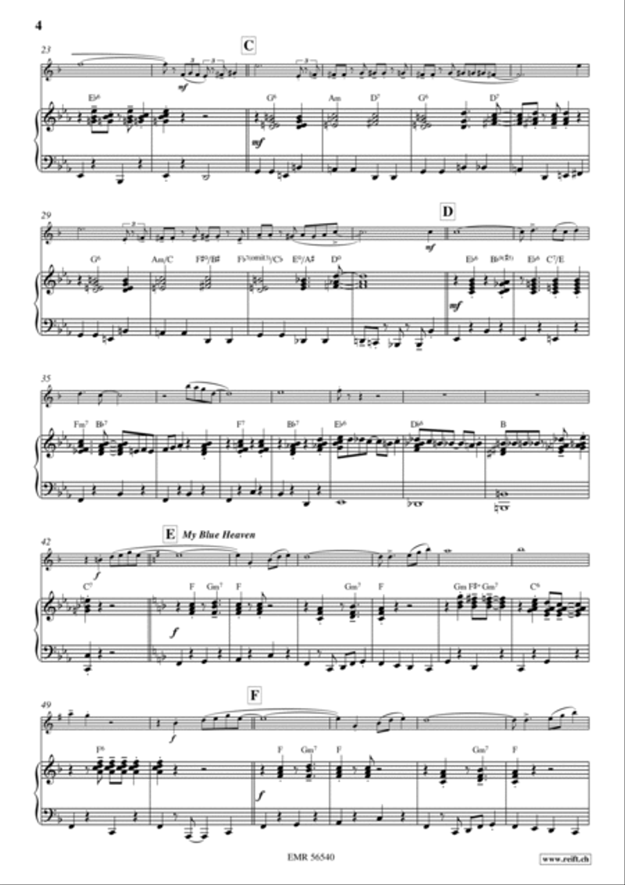Charleston Medley Clarinet Solo scores gallery preview page 5