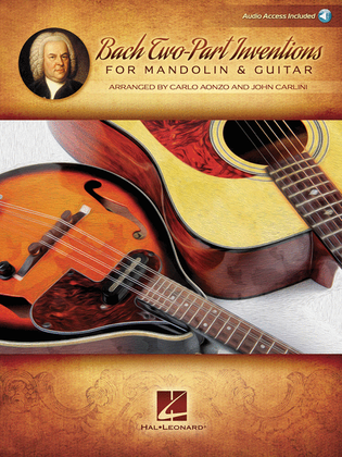 Book cover for Bach Two-Part Inventions for Mandolin & Guitar