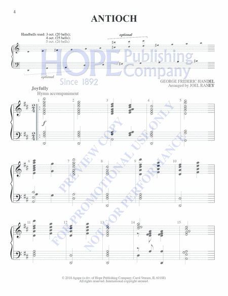 Hymns and Handbells: Easy Handbell Accomp For Cong. Sing image number null