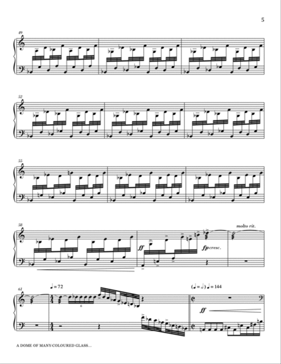 A Dome of Many-Coloured Glass... - Marimba Choir scores gallery preview page 5