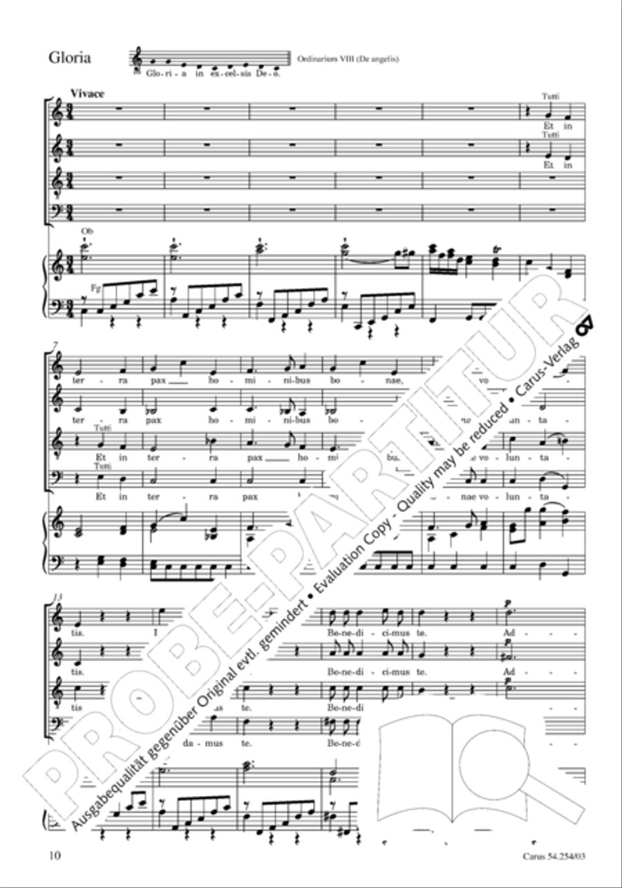Missa Sancti Hieronymi 4-Part scores gallery preview page 11