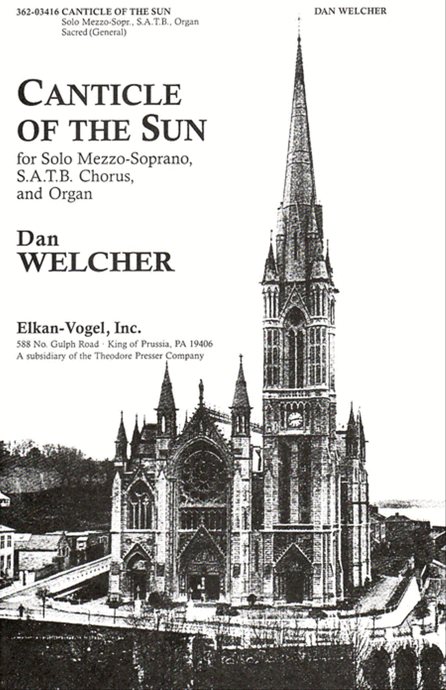 Canticle of the Sun Canticle of the Sun 4-Part scores gallery preview page 1