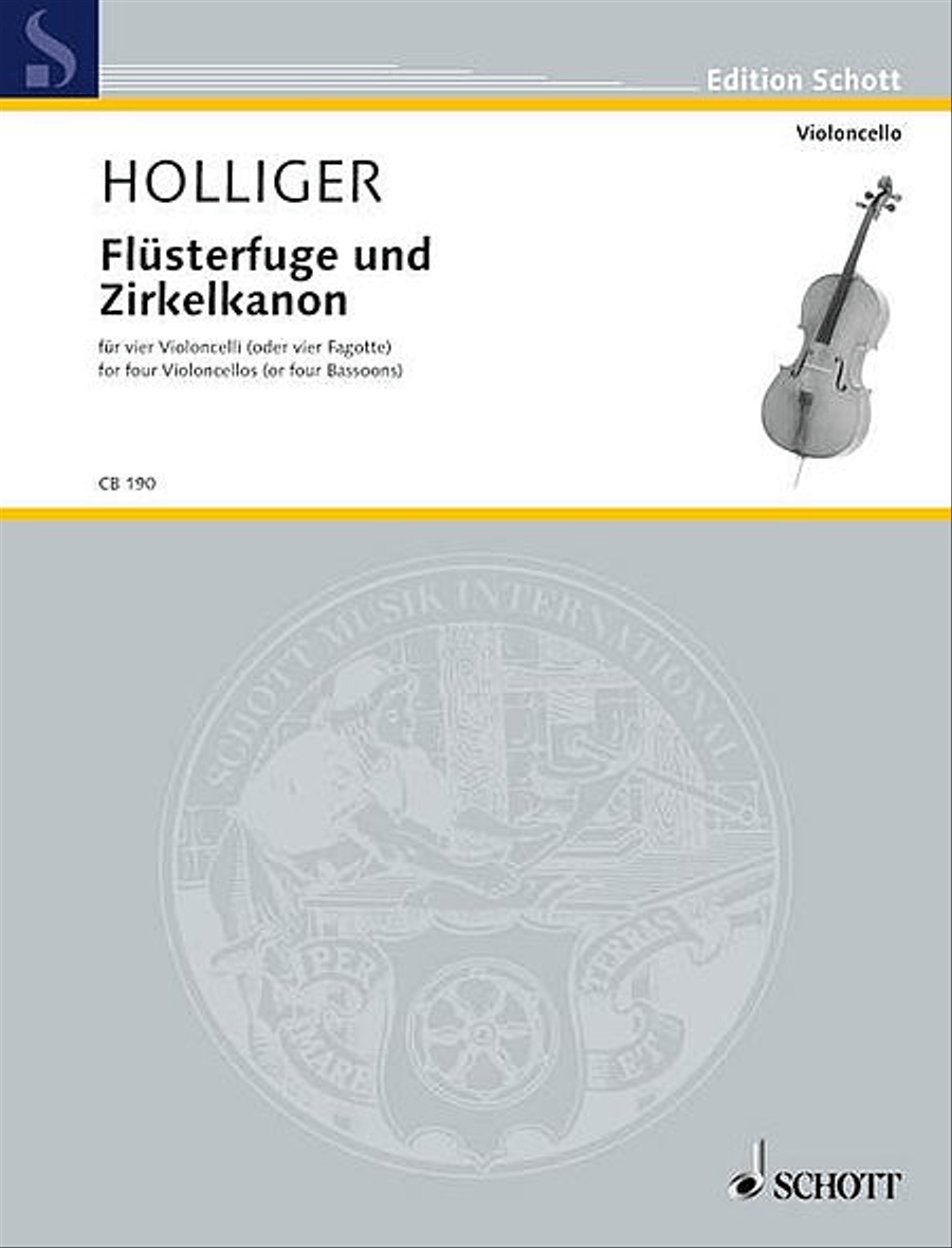 Flüsterfuge und Zirkelkanon Cello scores gallery preview page 1