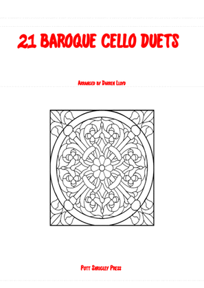 Book cover for 21 Baroque duets for 2 Cello's