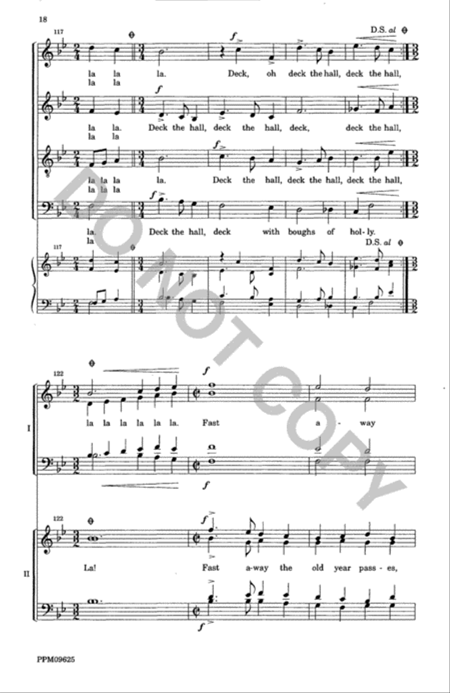 A Christmas Garland--SATB Divisi scores gallery preview page 19