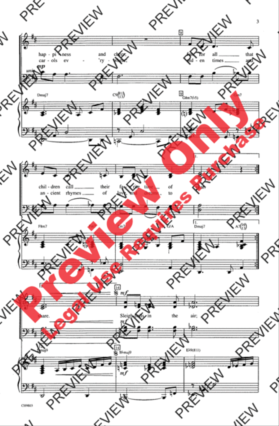 Christmas Time Is Here 4-Part scores gallery preview page 3