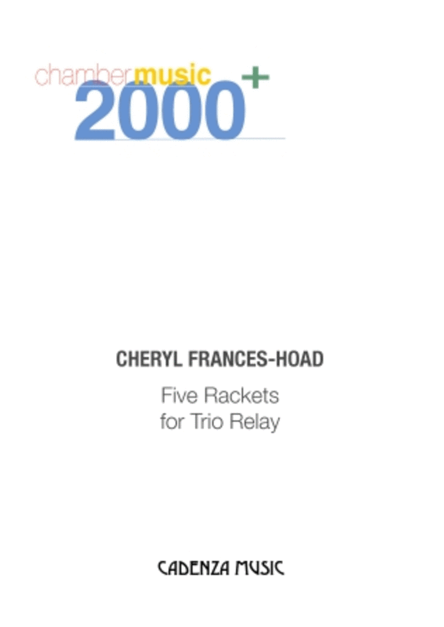 Five Rackets For Trio Relay Piano Trio scores gallery preview page 1