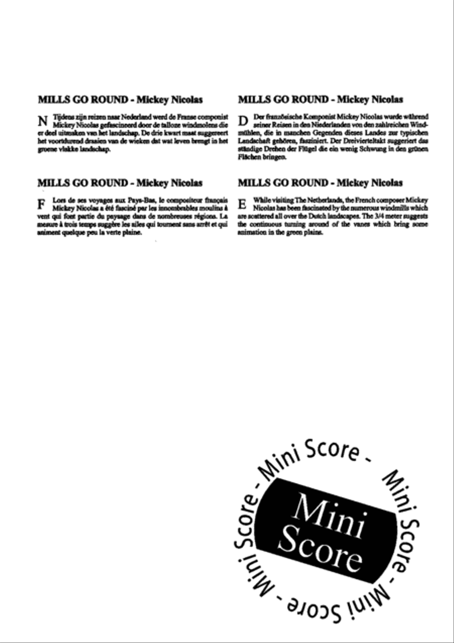 Mills Go Round Concert Band scores gallery preview page 5