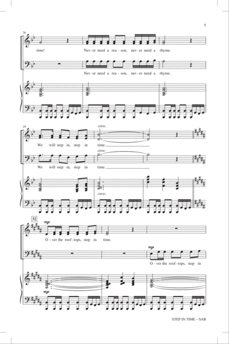 Step In Time 3-Part scores gallery preview page 4