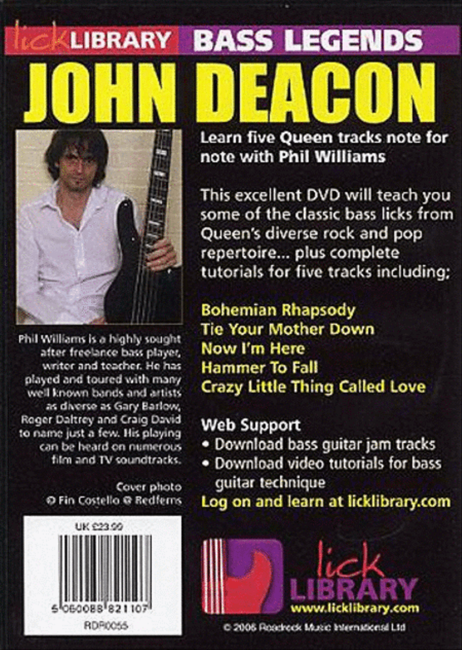 Bass Legends - John Deacon Bass Guitar scores gallery preview page 2
