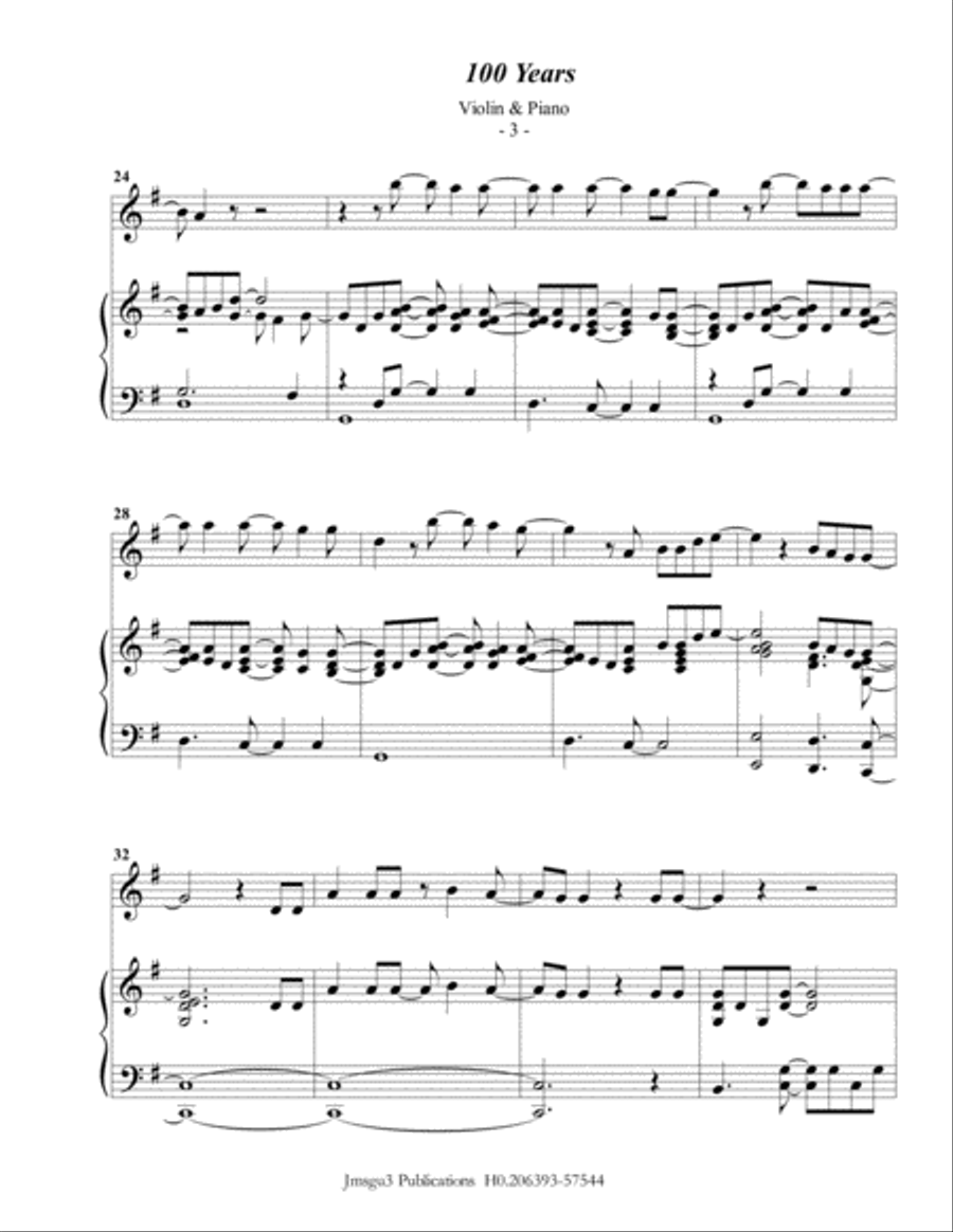 100 Years Violin Solo scores gallery preview page 3