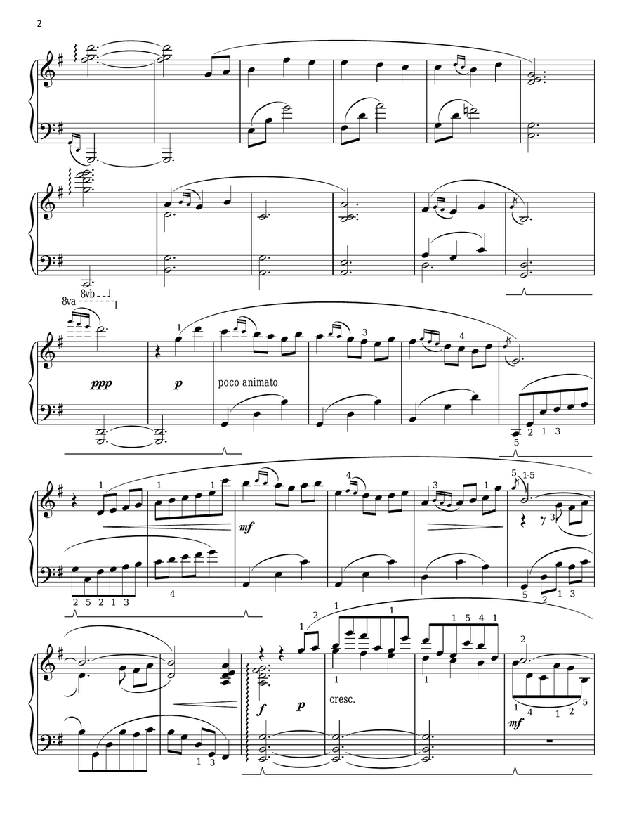 On Golden Pond (arr. Phillip Keveren) Piano Solo scores gallery preview page 2