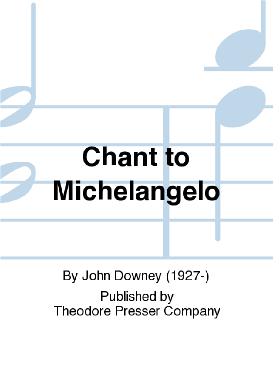 Chant To Michelangelo Orchestra scores gallery preview page 1