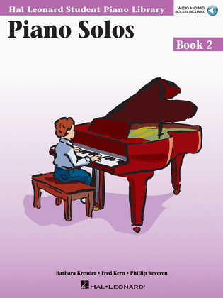 Book cover for Piano Solos Book 2 – Book with Online Audio