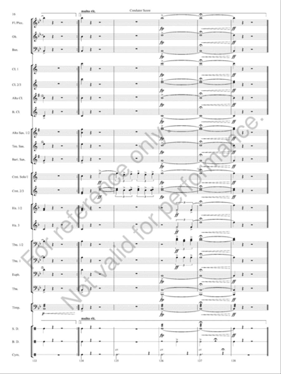 Honor Guard March Honor Guard March Concert Band scores gallery preview page 19