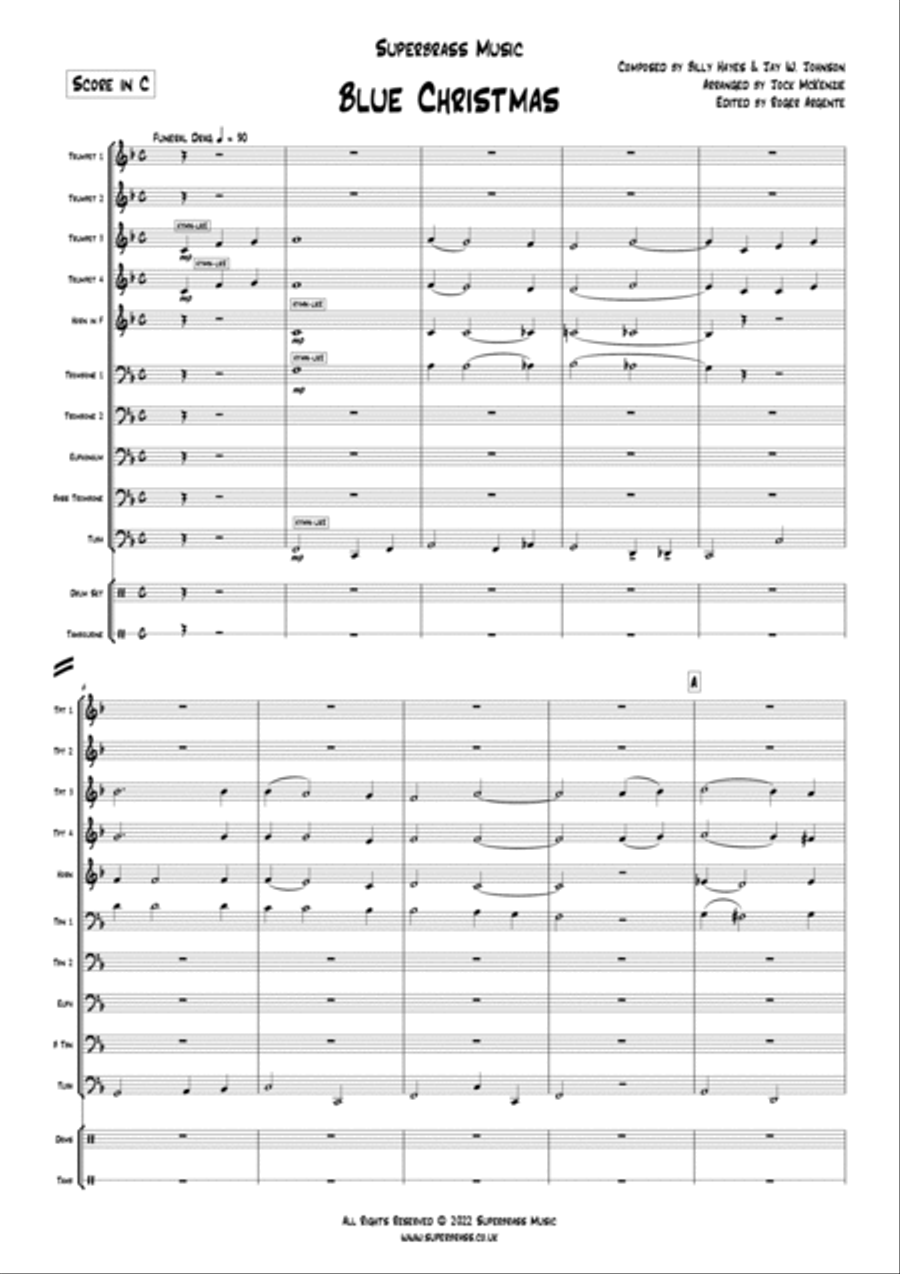 Blue Christmas Blue Christmas Euphonium scores gallery preview page 3