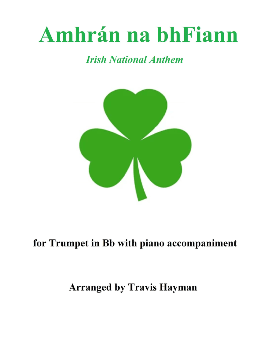 Amhrán na bhFiann (Irish National Anthem) B-Flat Trumpet scores gallery preview page 1