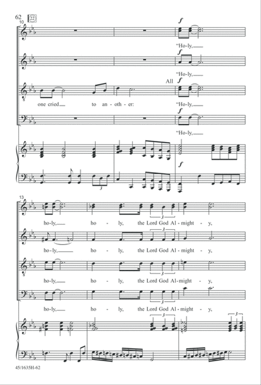 Mass: A Celebration of Love and Joy 4-Part scores gallery preview page 62