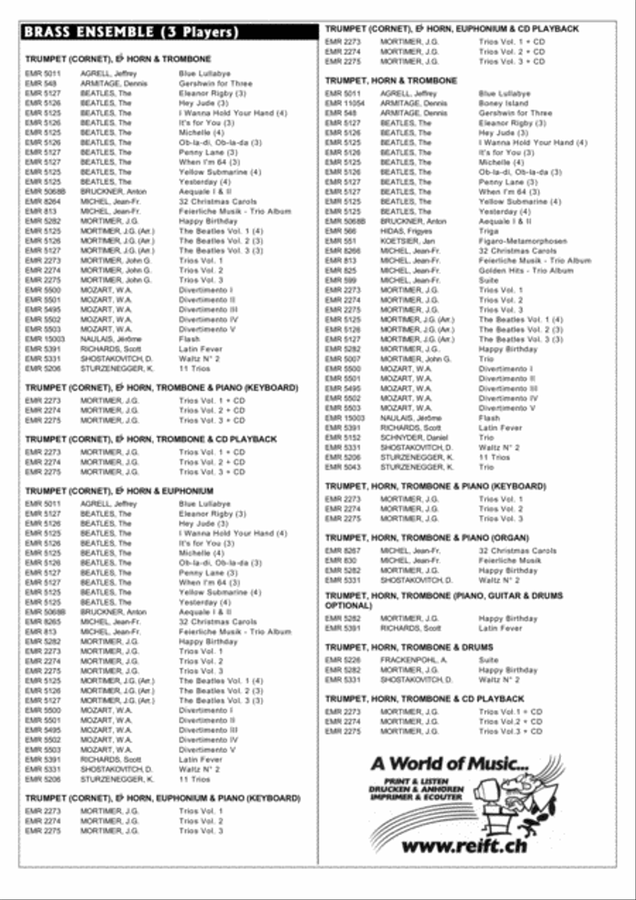 Triga Triga Horn scores gallery preview page 6