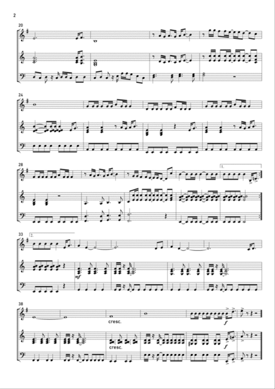 Gonna Fly Now English Horn scores gallery preview page 2