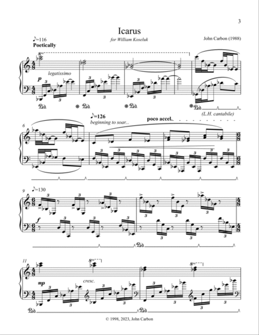 Icarus Piano Solo scores gallery preview page 3