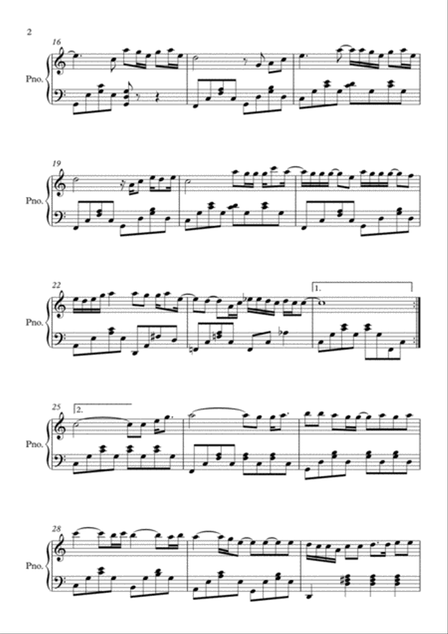 When I Was Your Man Piano Solo scores gallery preview page 2