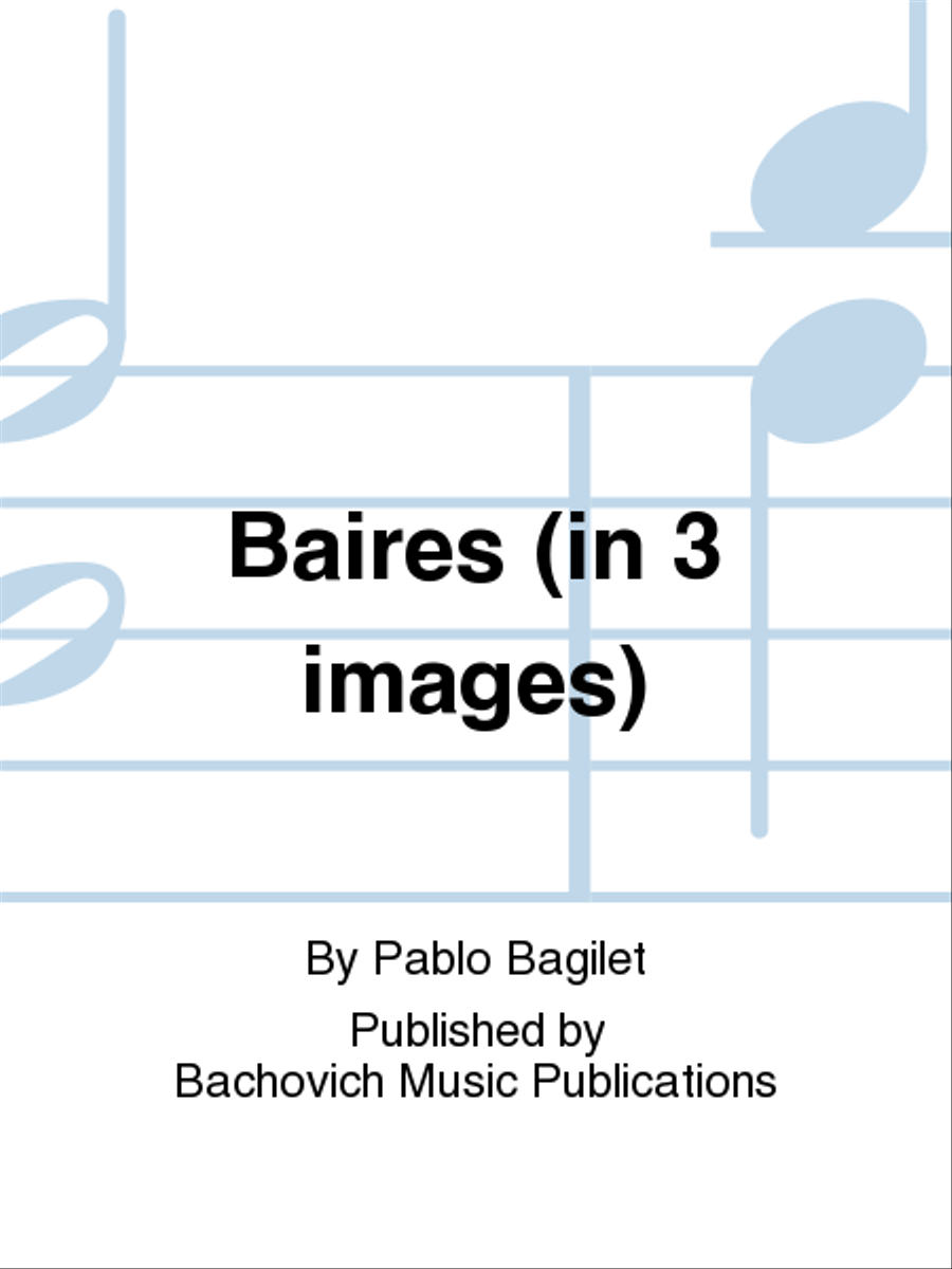 Baires (in 3 images) Vibraphone scores gallery preview page 1