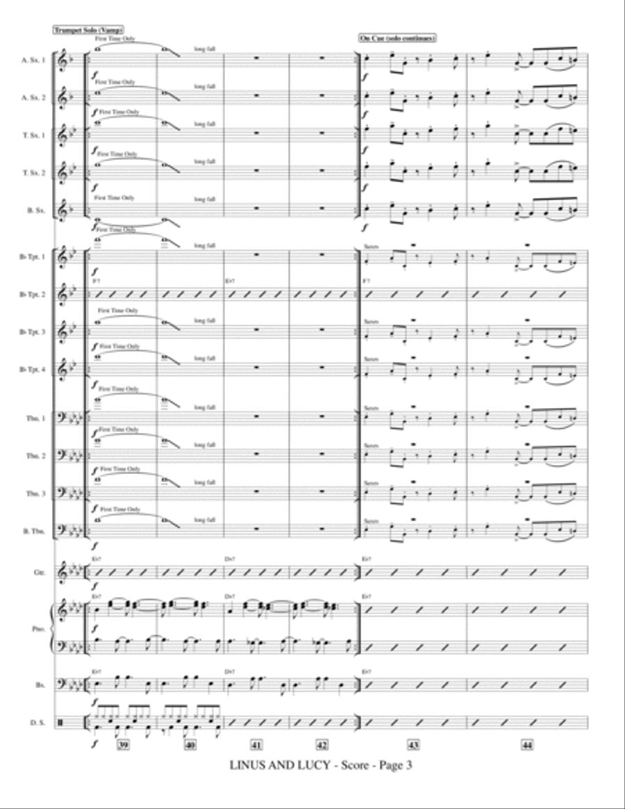 Linus And Lucy Jazz Ensemble scores gallery preview page 5