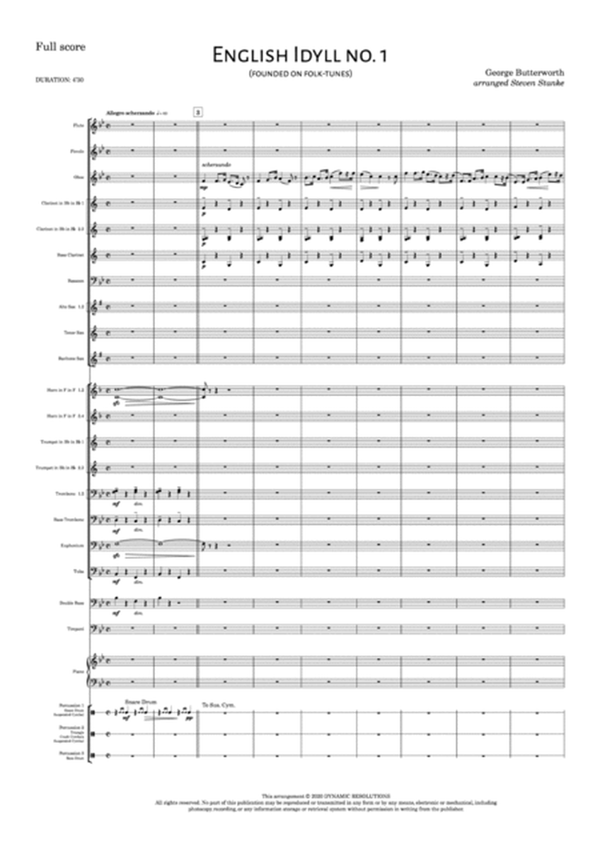 English Idyll no. 1 - Wind Band - Score Only image number null