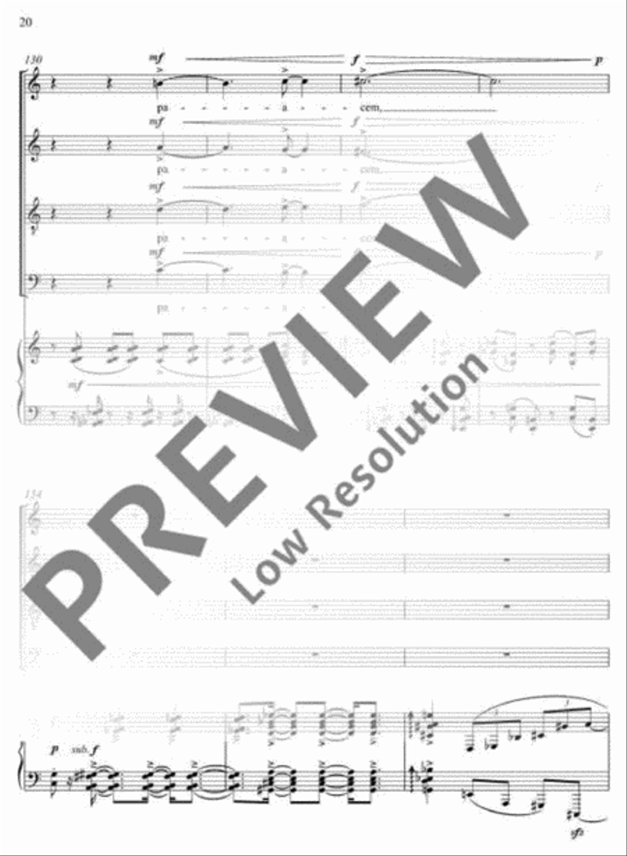 Pacem 4-Part scores gallery preview page 21